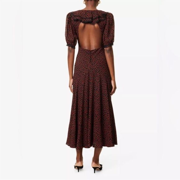 REFORMATION Evra Dress In ROWAN, brand new without tags, never worn, no flaws. - Picture 3 of 9